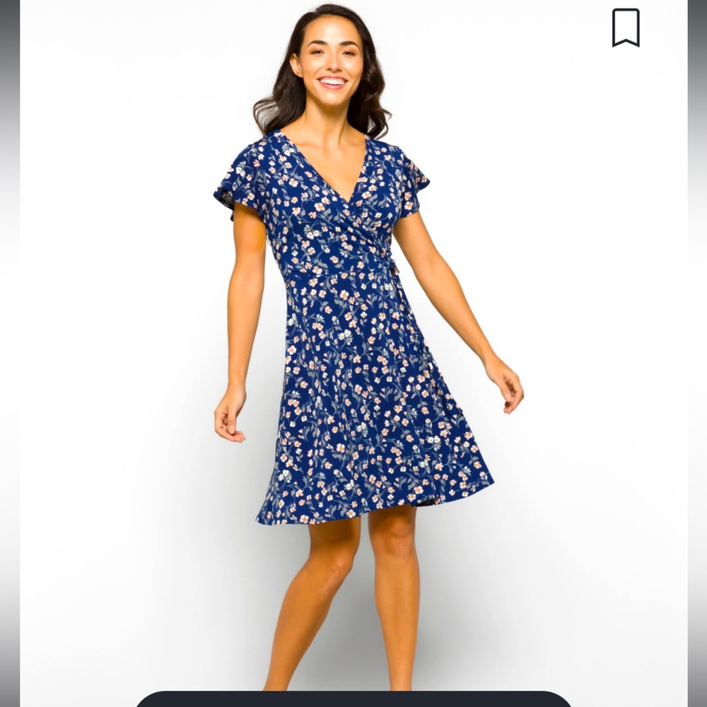 Kalea Faux Wrap Dress